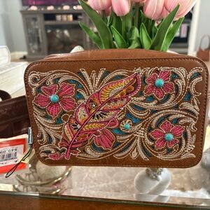 Montana West Shoulder / Belt Bag with Striped Interior